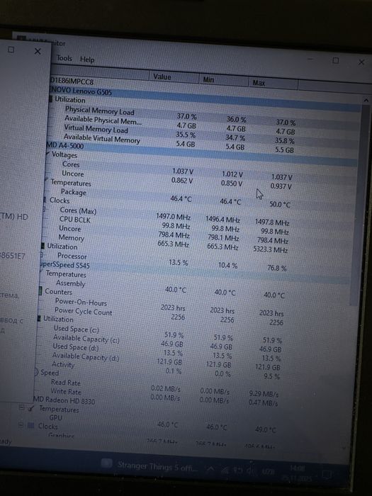 lenovo g505 kuchaytirilgan