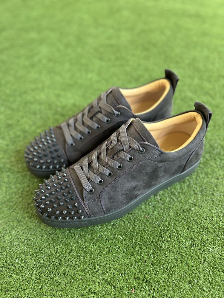Louboutin Gray Velour