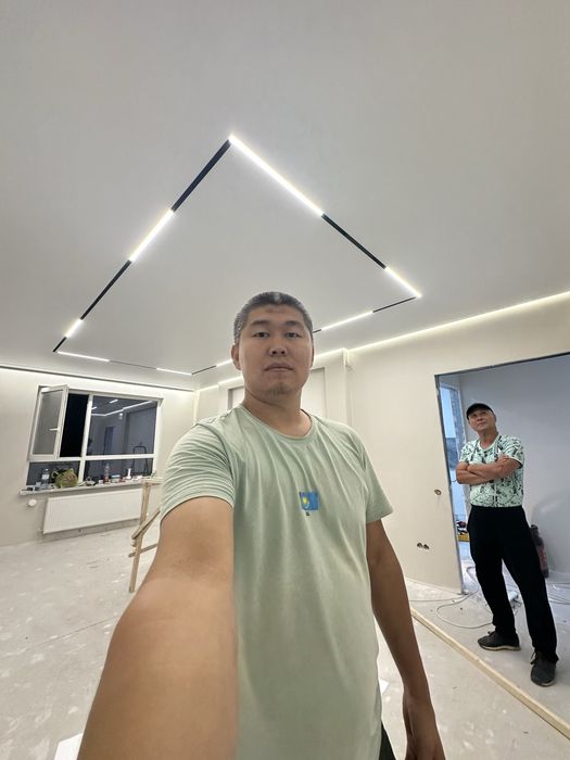 Натяжные Потолки Парящие Потолки Парящий Потолок Алматы Световой Линия