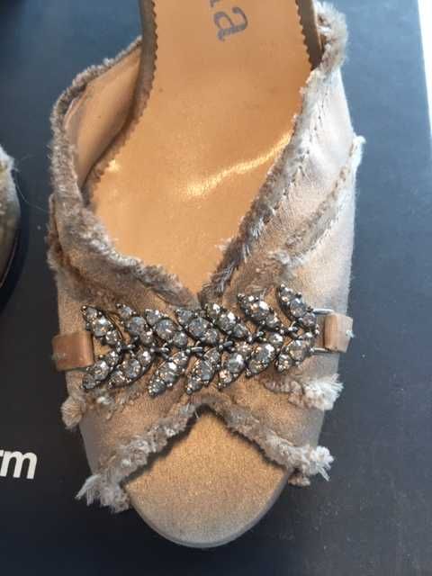 pantofi de seara PEDRO GARCIA, satin cu cristale swarovski , masura 36