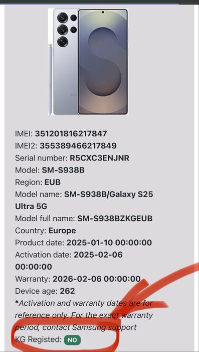 Samsung Galaxy S25 Ultra 512GB 39 зареждания!!!
