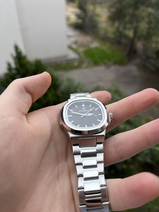 Ceas Poedagar bărbați – design lux Nautilus, oțel inoxidabil, nou
