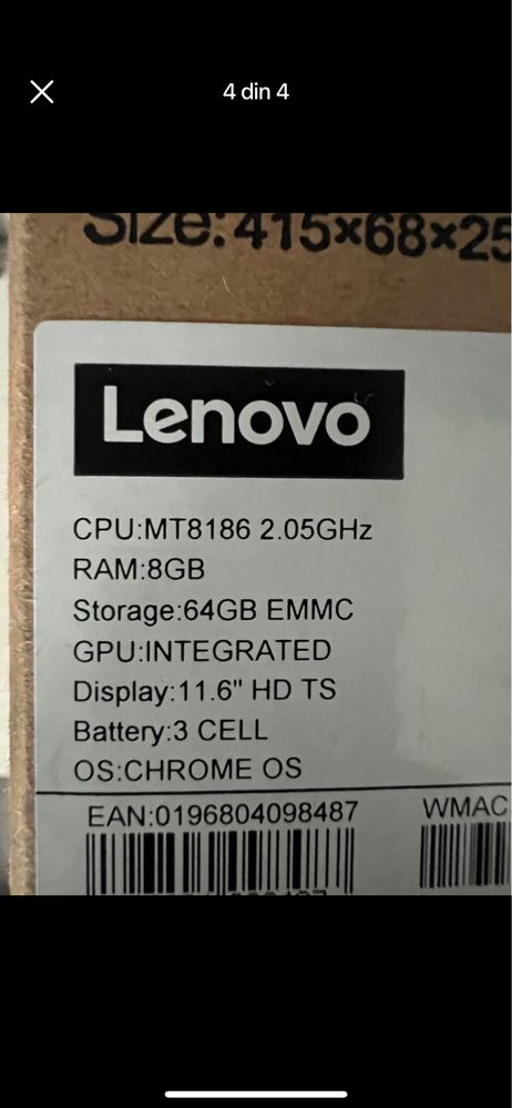 Lenovo 300E yoga chromebook gen4