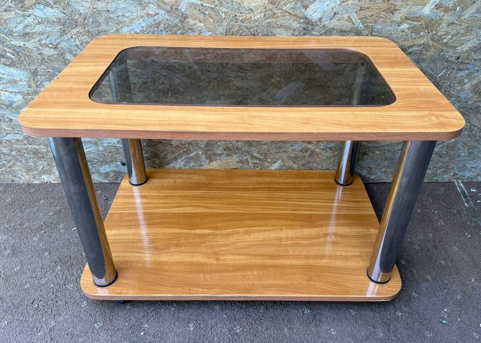 Masuta de cafea cu blat de sticla; Masuta cu blat 85x55 cm