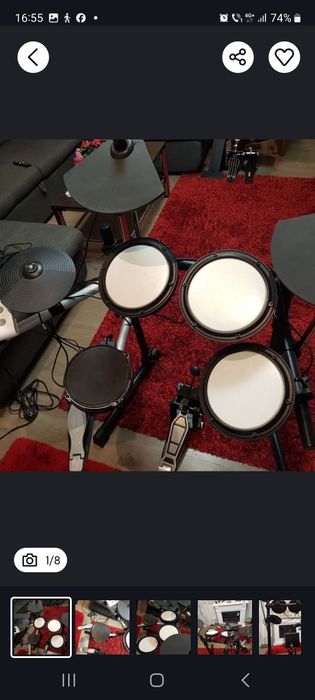 Set toba Roland TD11,TD10,Alesis DM7,Milenium