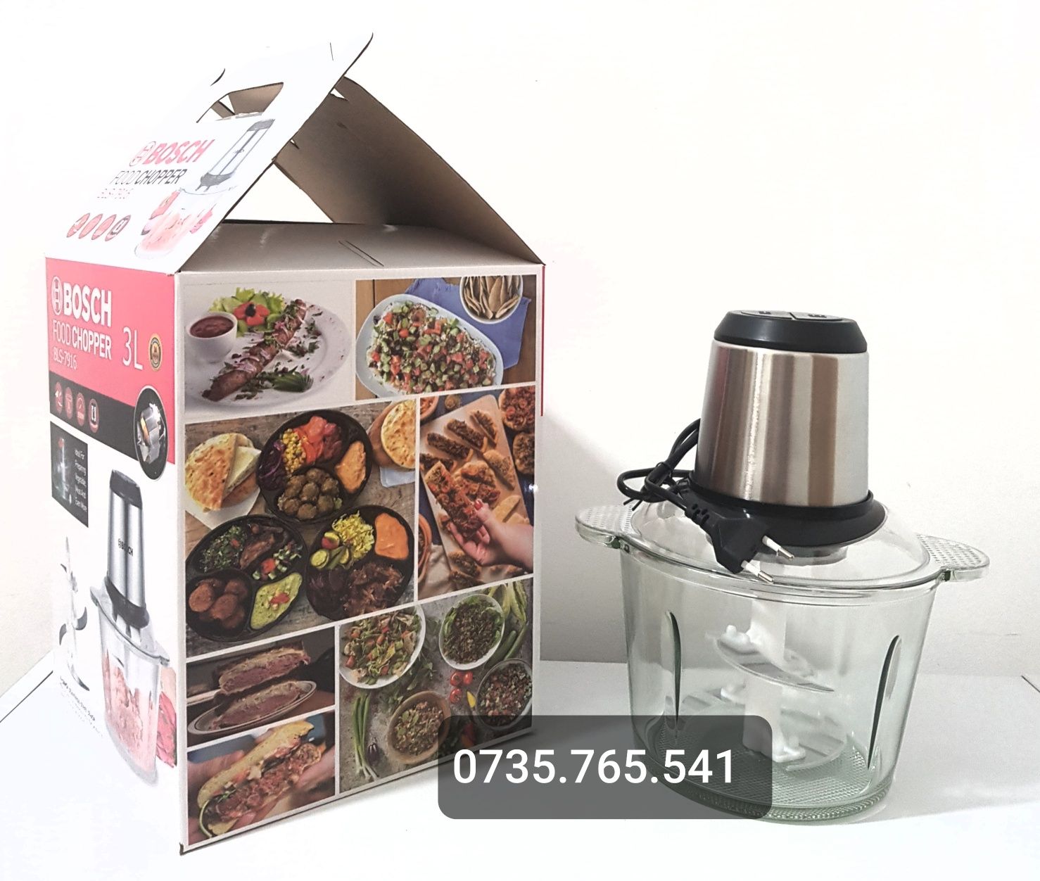 Tocator electric maruntitor Chopper  blender legume carne bol 3L