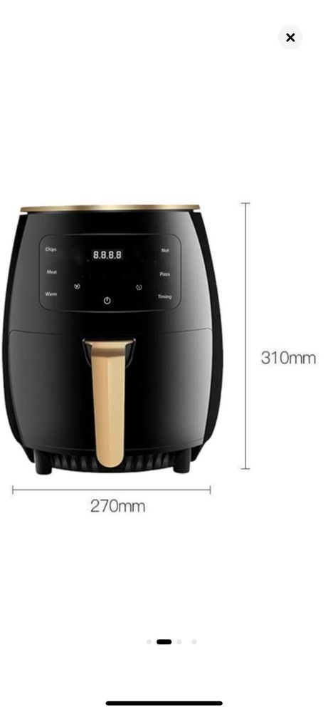 Friteuza Fara Ulei 6 Litri Air Fryer, Display Digital - Promotie !!!