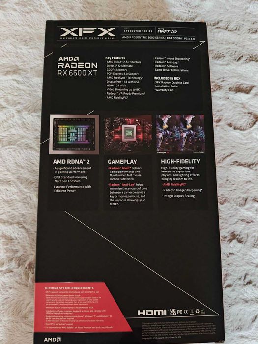 Видеокарта XFX RADEON RX6600XT 8GB