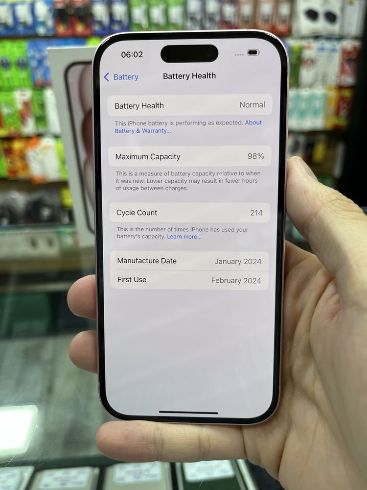 Iphone 15 Pink 128gb 98% - Naqdga yoki halol nasiya savdoga