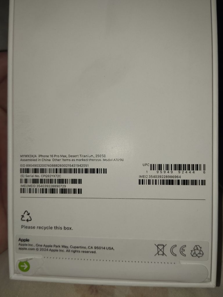 iPhone 16 pro max