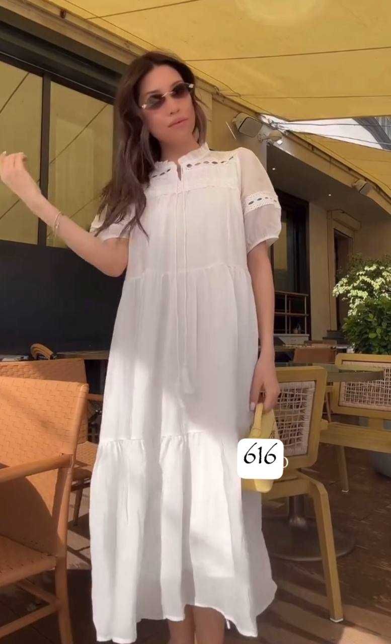 платье белое хлопок