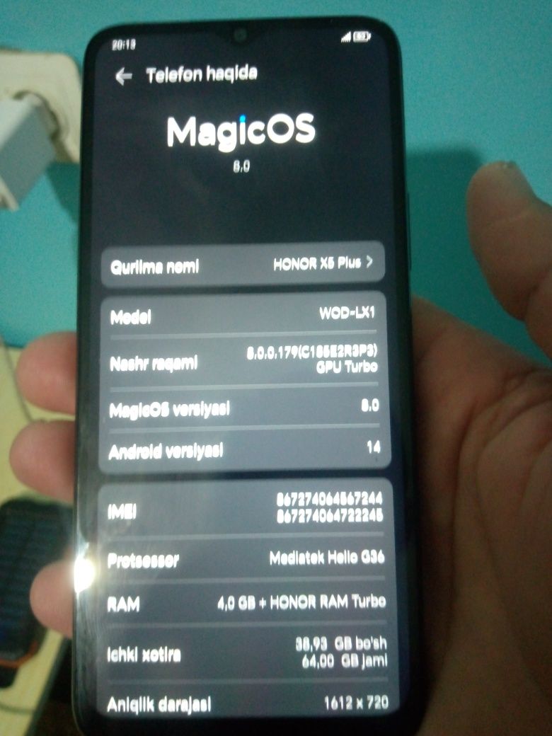 Honor x5 Plus сотилади