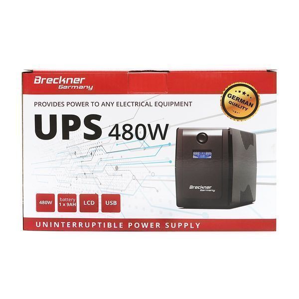 Ups устройство 800va/480w с 9ah батерия и 2 гнезда шуко, lcd, usb, avr