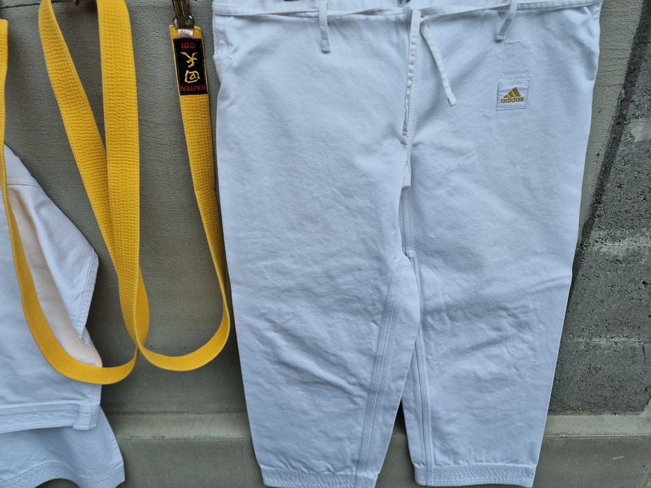 *KIMONO KARATE ADIDAS KATA  Gold | 165 cm | centura galben