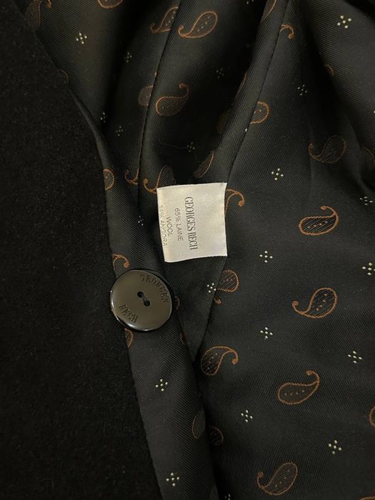 Чёрное полупальто GEORGES RECH