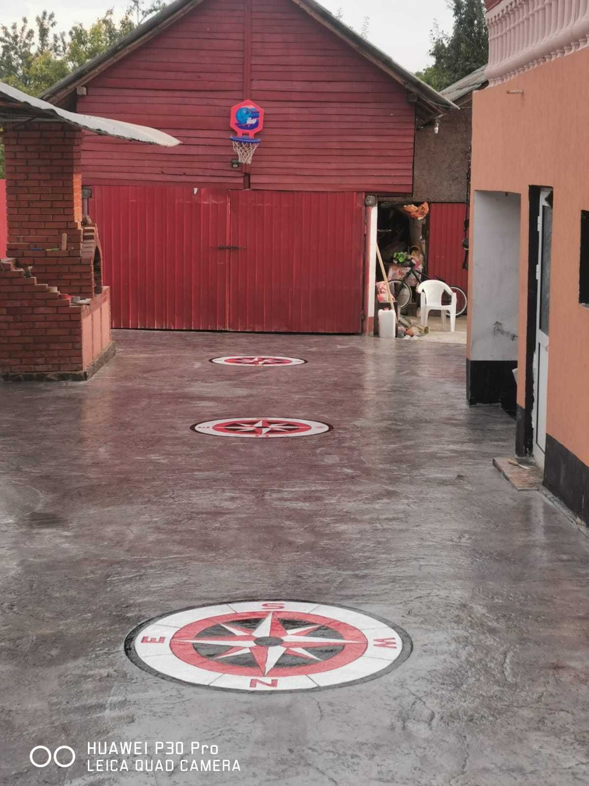 #beton amprentat elicopterizat# pavaj beton amprentat