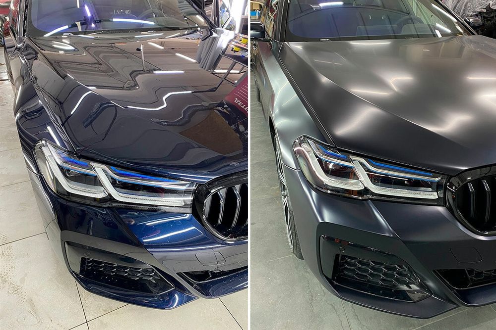 Оклейка автомобиля полиуретановой пленкой