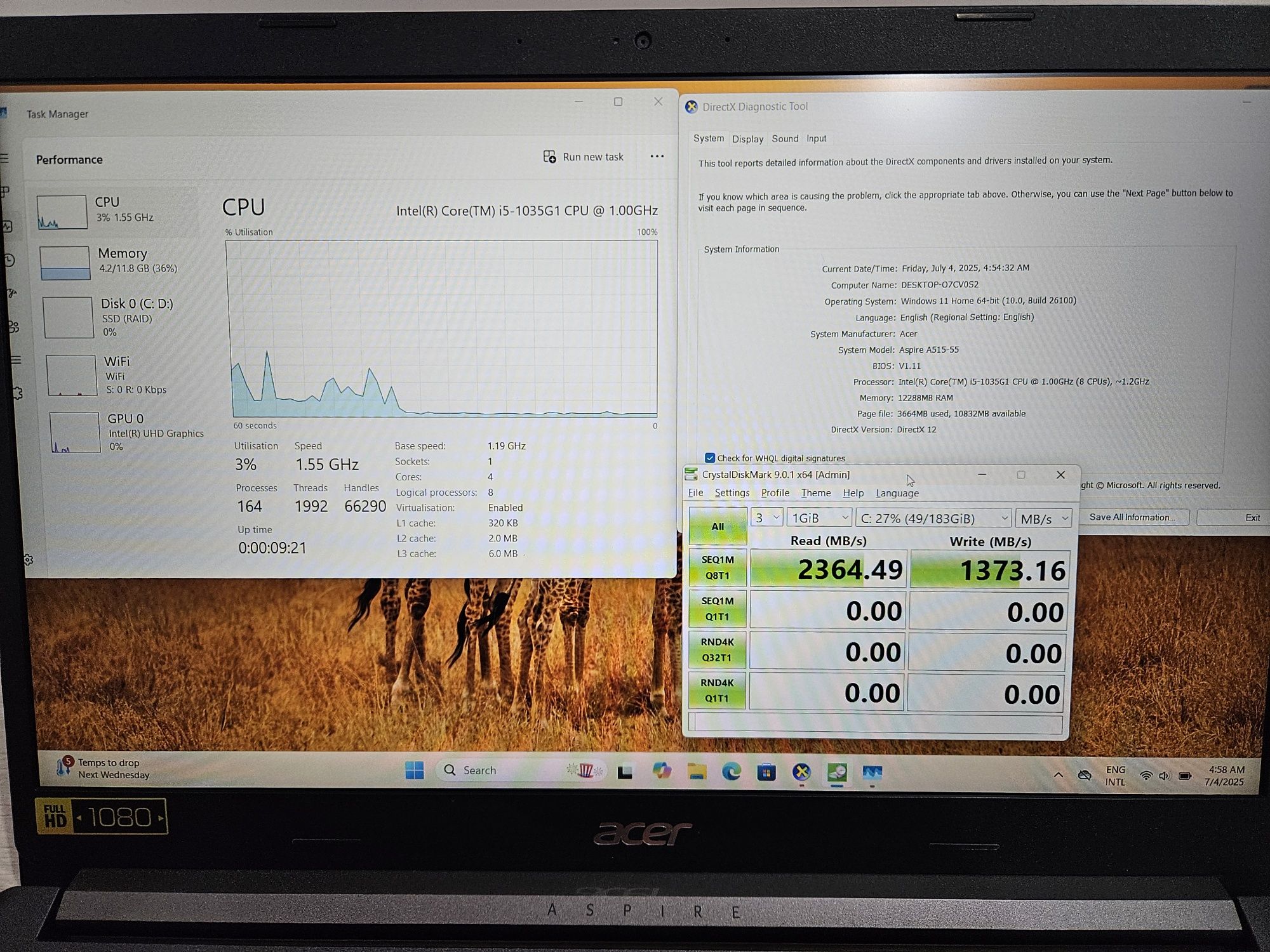 Acer Aspire 5 a515-55 i5 10th