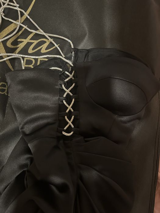 Черна вечерна рокля S размер