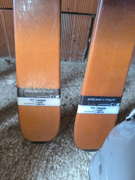 Set 3 perechi de schiuri Salomon – 175–180 cm | Stare foarte bună