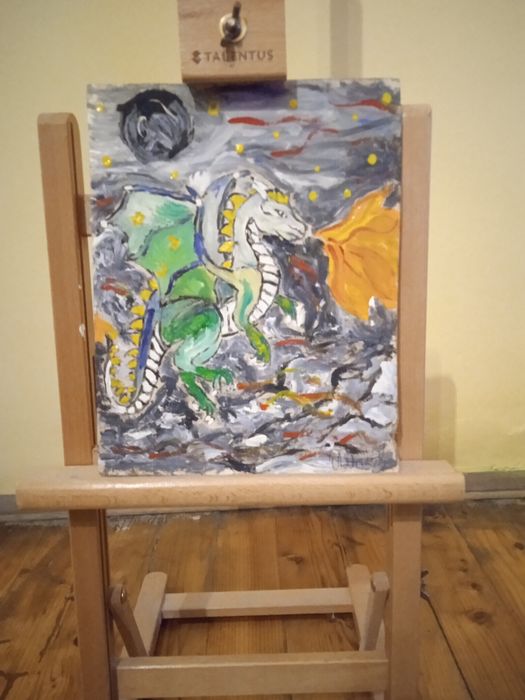Картина рисувана от мен на дракон