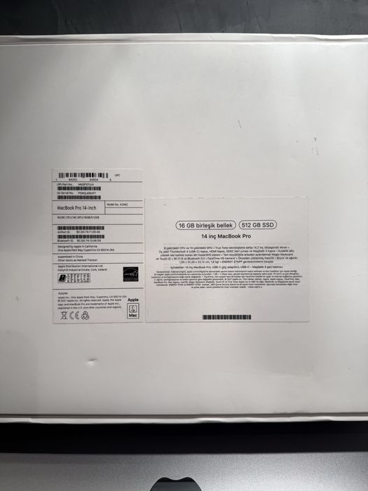 КАТО ЧИСТО НОВ Macbook Pro M1 Pro 14" 512 GB, 16 RAM