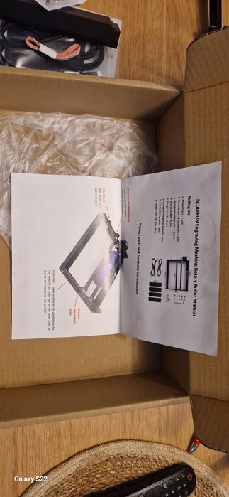 Лазерен ротационен валяк, възможност за гравиране на 360°