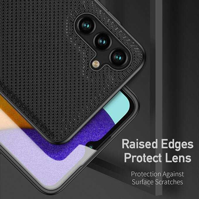 Husa Samsung Galaxy A04s / A13 5G - DUX DUCIS FINO Woven Texture Black