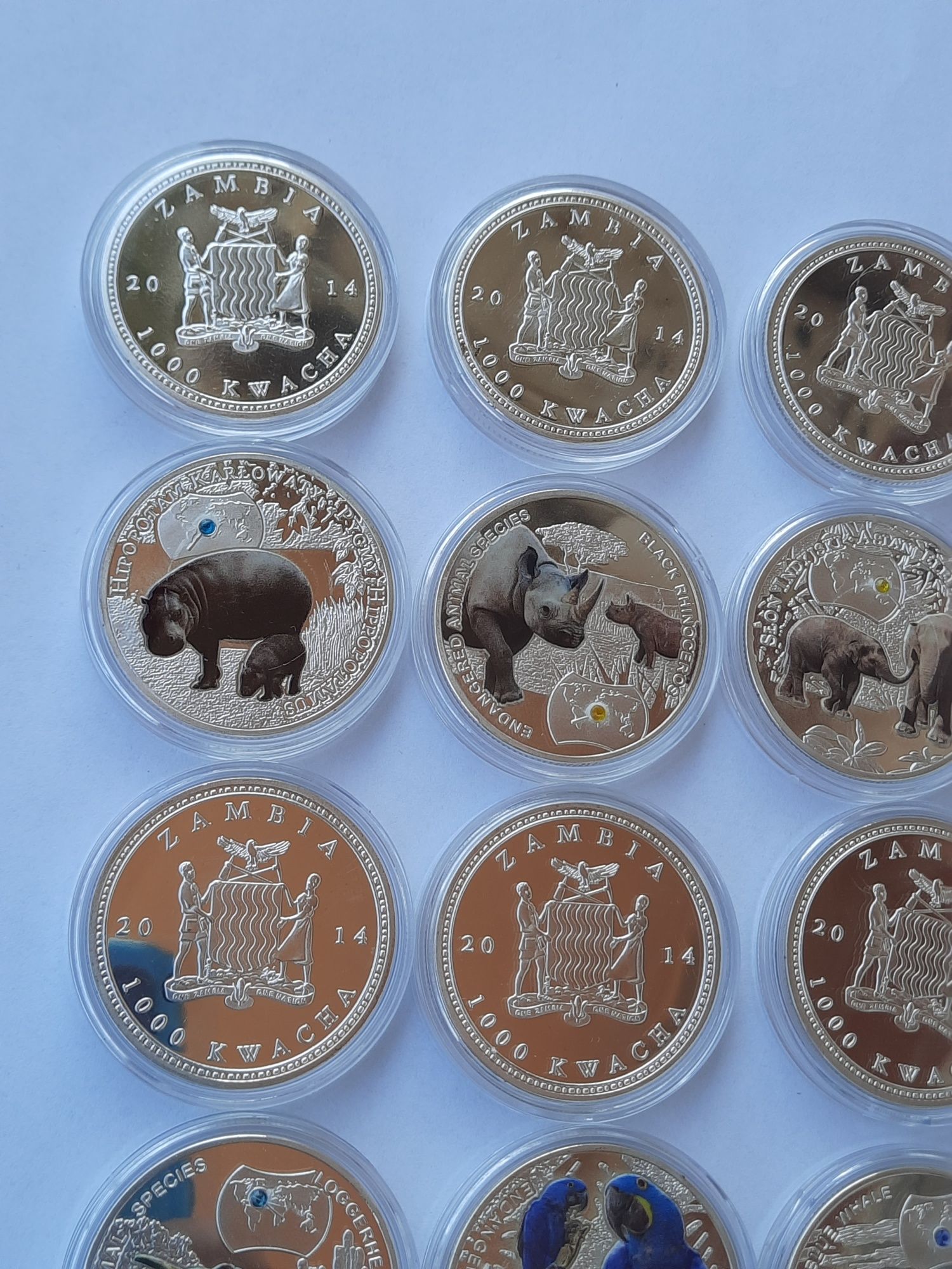 Монети Замбия 2014 година. 1000 квача.