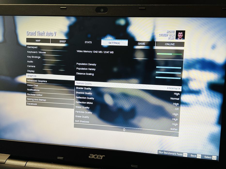 Vand Laptop Acer i7 / nVidia