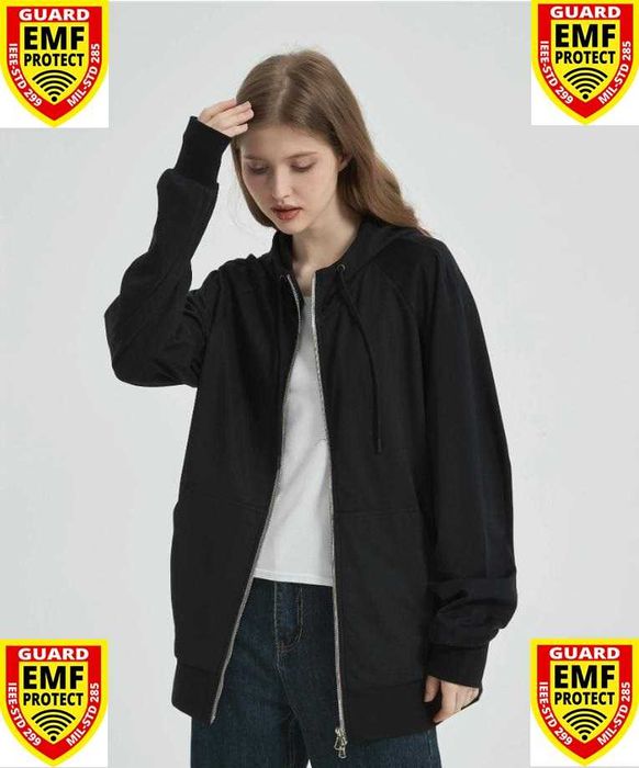 Екраниран Суичър от Сребърни Нишки Защита от Електромагнитно Излъчване