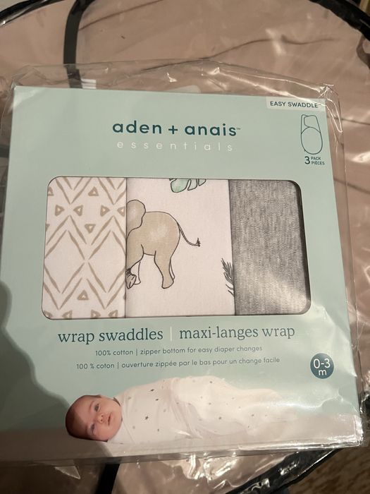 Пелени за повиване 2 комплекта чисто нови от органичен памук