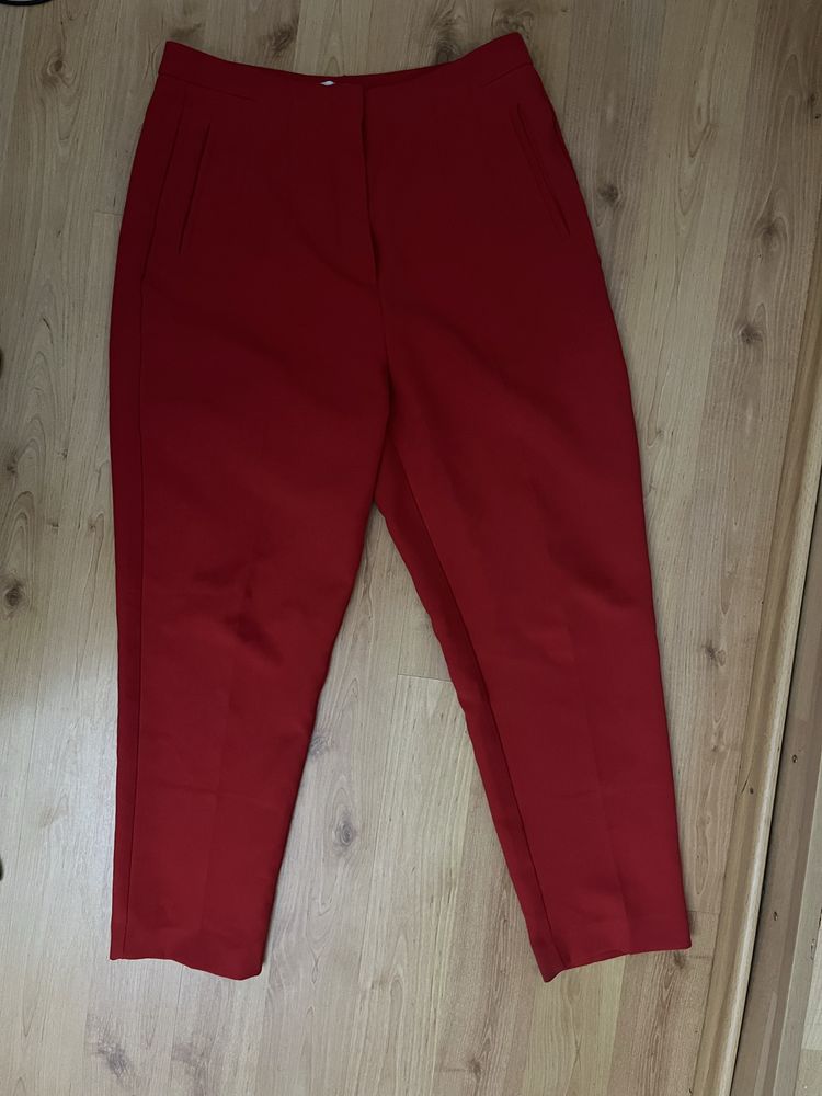 Pantaloni clasici rosii Reserved