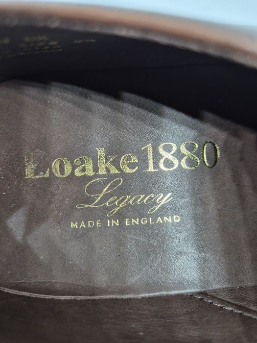 Loake Atkin Plain Toe Derby, Brown, UK6,5/EU40, 1880 Legacy Collection