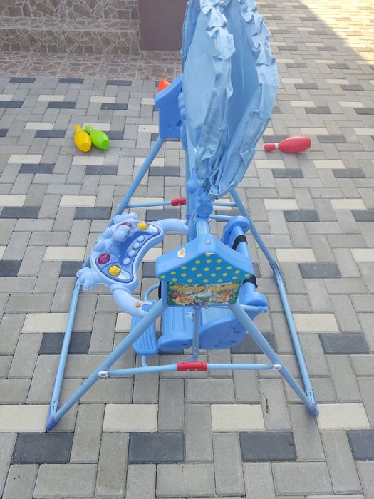 Leagăn electric de bebeluși - Nou-Luminite-Muzicuta-Centura