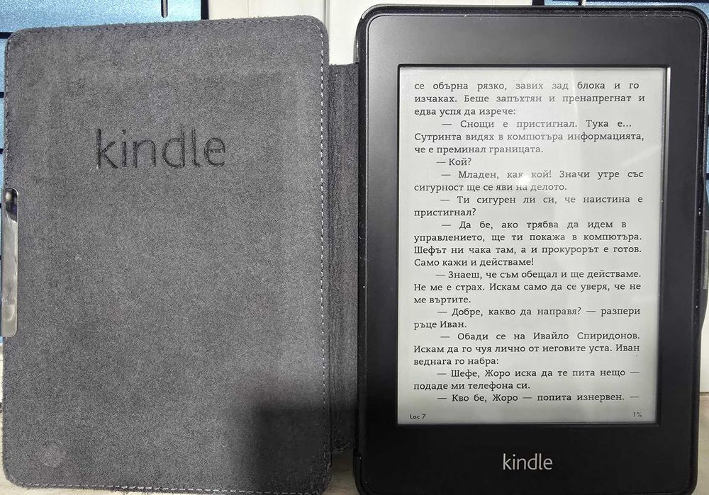 Електронна книга Kindle Paperwhite с подсветка на екрана