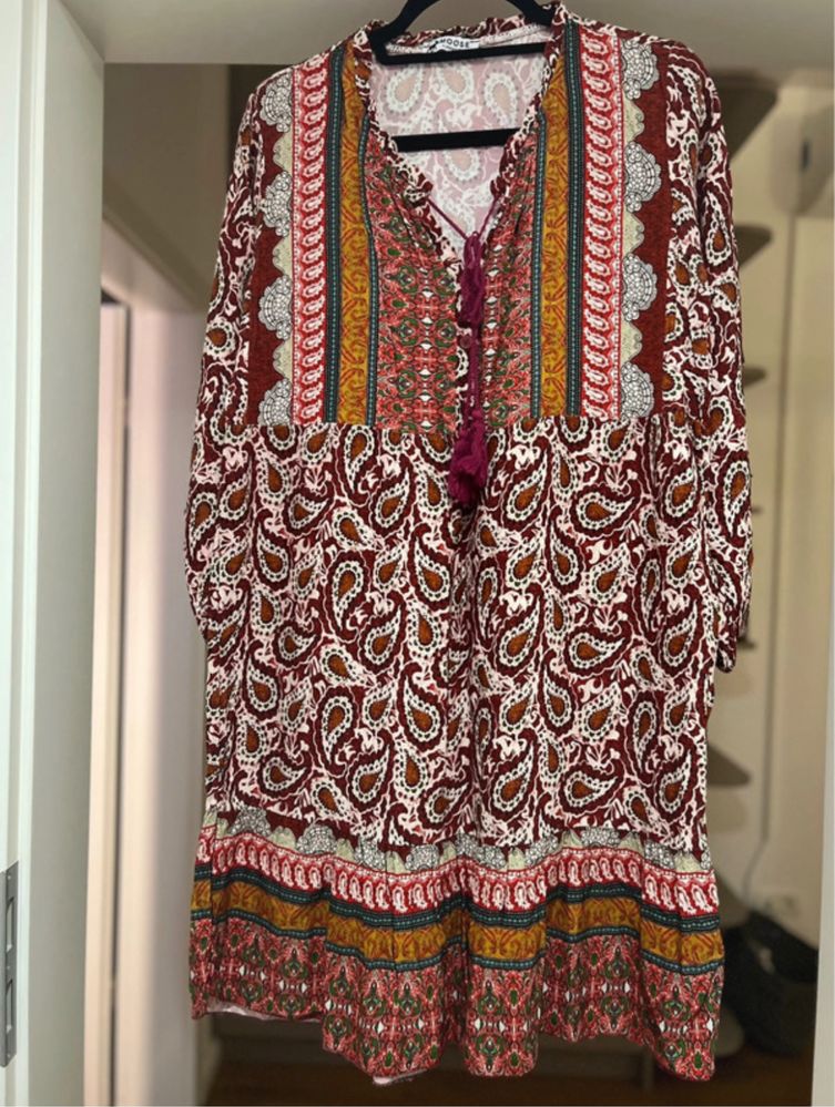 Rochie boho ideala pentru festival 100% vascoza