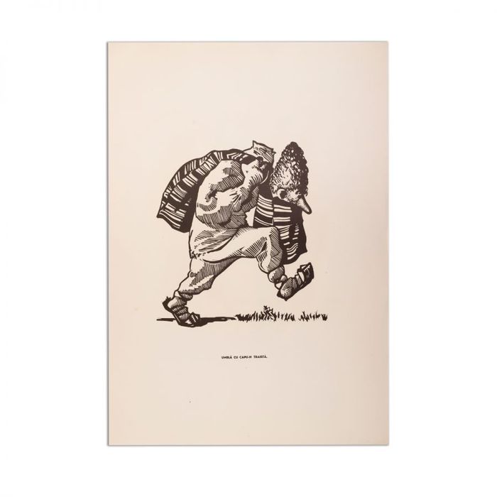 Perahim mapa 20buc lino gravuri proverbe zicatori litografie