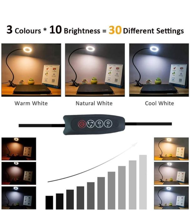 Lampa de birou LED, USB, negru, flexibila NOU NOUȚĂ