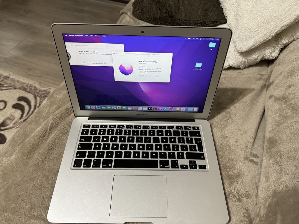 Macbook air 13 8Gb 256 GB SSD