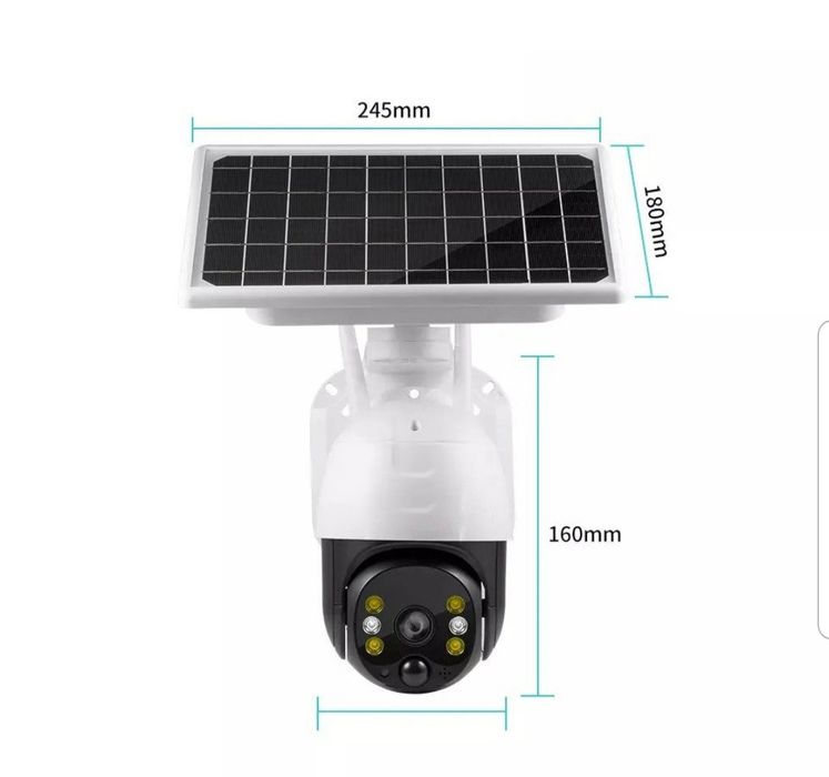 Camera supraveghere 4G cu panou solar si cartela 1080P