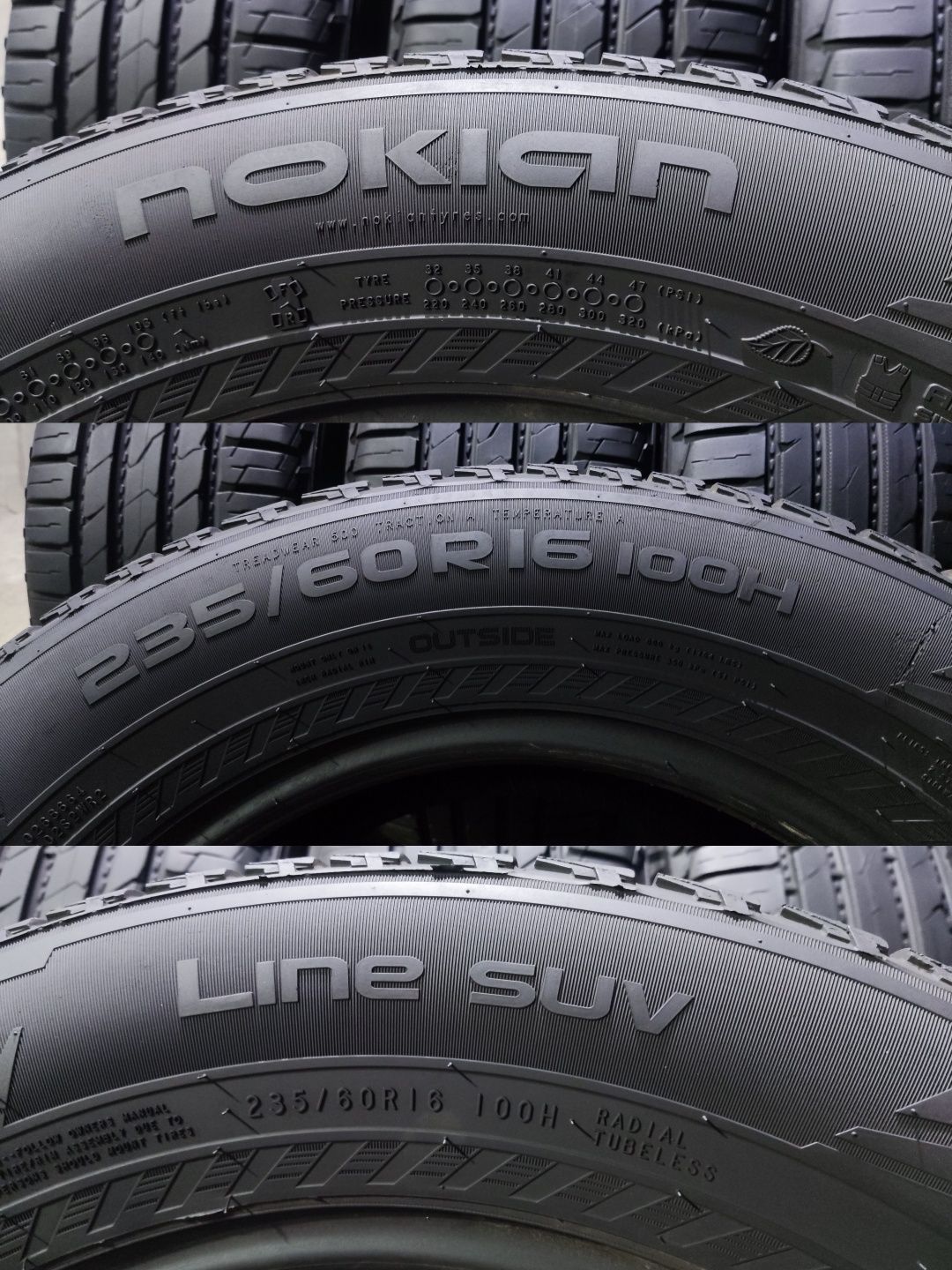 4бр. летни гуми 235/60/16 Nokian Line SUV, XL подсилени 
dot22
7/7.7mm