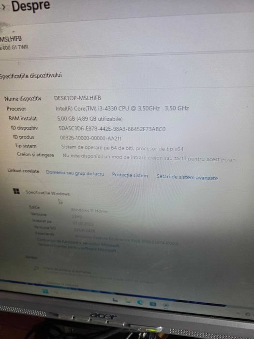 placa de baza si procesor I3 - unitate PC HP Prodesk 600 G1 - 5 gb ram