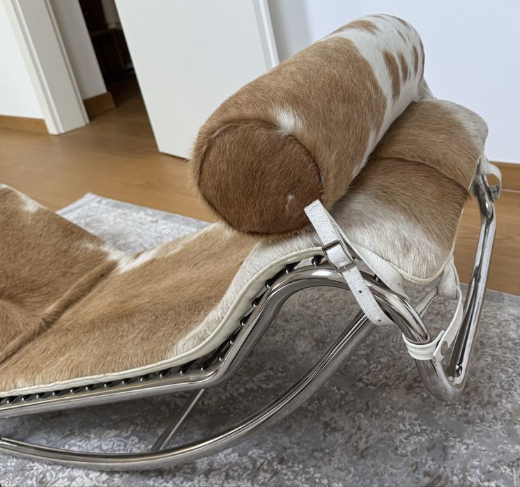 Vand Fotoliu Le Corbusier LC4 Piele Naturala (Pony Skin) 90’s