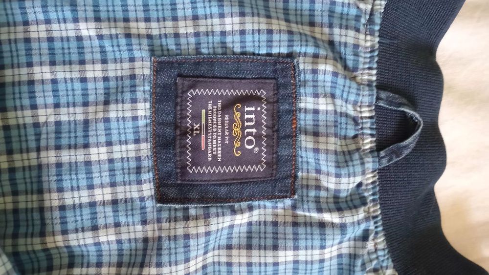 Джинсовая куртка- ветровка "Into".