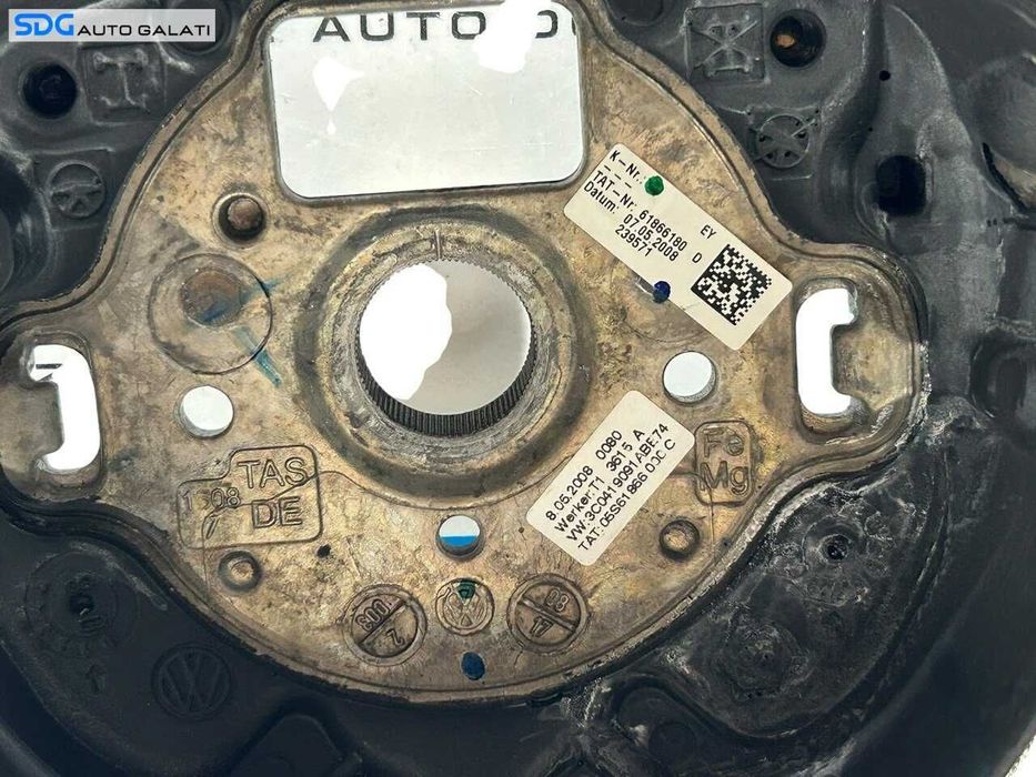 Volan 3 Spite cu Comenzi Volkswagen Passat B6 2005 - 2010 Cod 1K0959537J 61618395 [L6876]