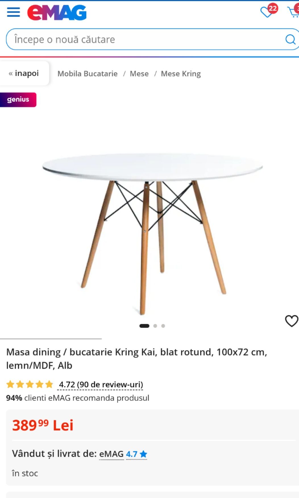 Set masă cu scaune