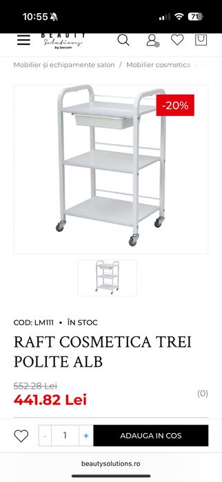 Ucenic cosmetic -salon cu 3 etajere