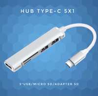 Переходник type-c Карт ридер USB Micro SD HDMI