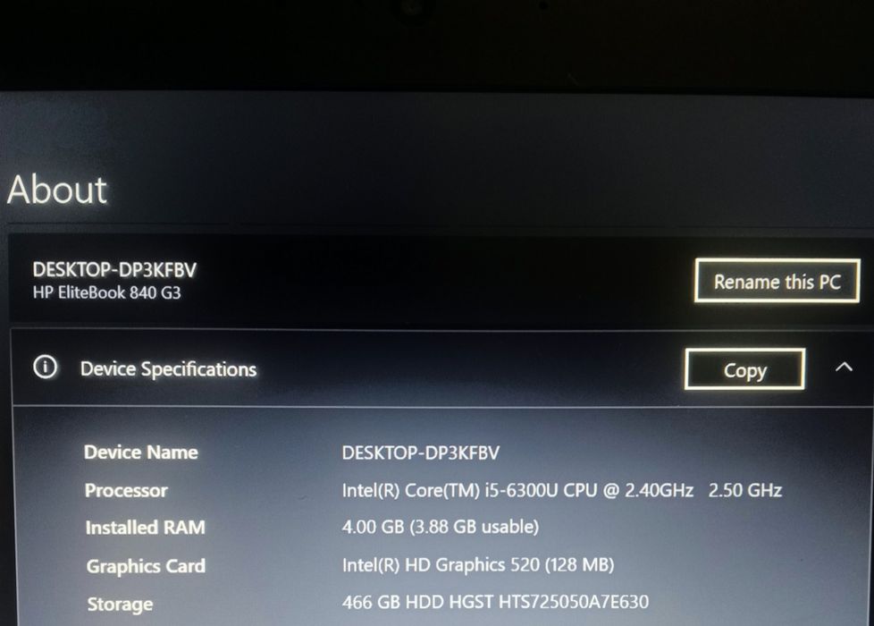 Laptop EliteBook HP 840 G3 - preț 600lei